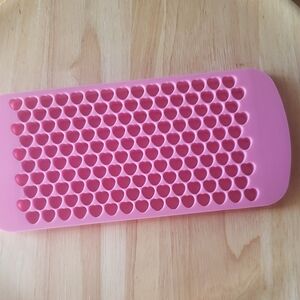 Mini Heart-Shaped Silicone Mold - Pink Nwot
